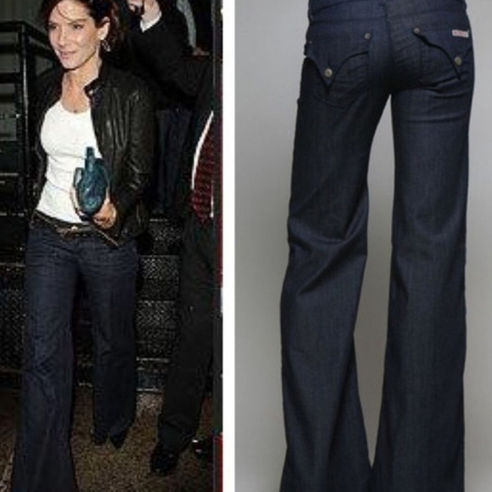Hudson deluxe wide leg jeans size 27